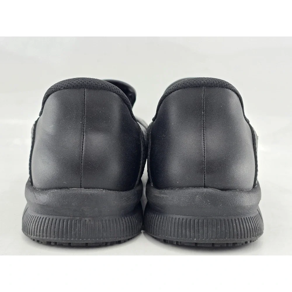 Skechers Slip-ins Work Shoes Mens 13 Black Leather EH SRO - Excellent
